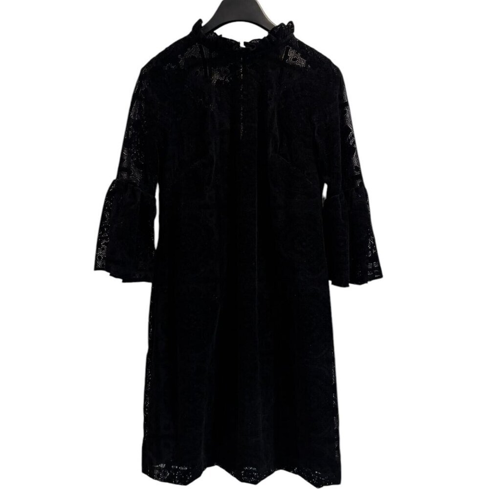 Calvin Klein Black Lace Bell Sleeve Dress | Size‎ 6
